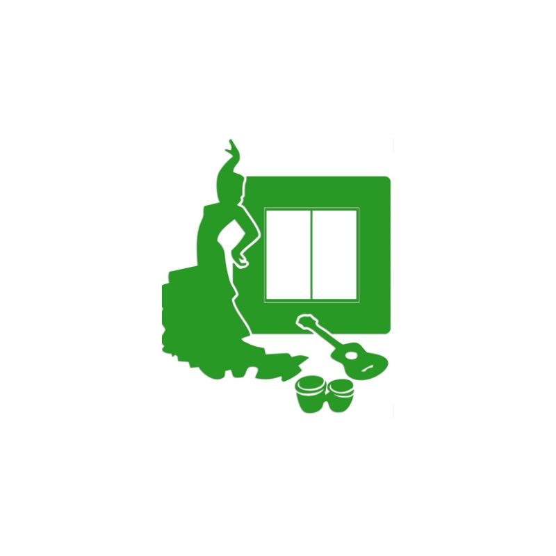 Naklejka welurowa ochronna na kontakt gniazdko NPW 210-15L zielona