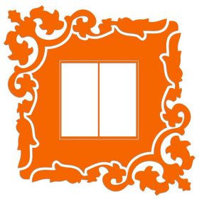 Naklejka welurowa ochronna na kontakt gniazdko NPW 210-05 pomarańczowy