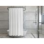 GRUBA ZASŁONA PRYSZNICOWA POLIESTROWA 180cm x 180 BIAŁE PASY