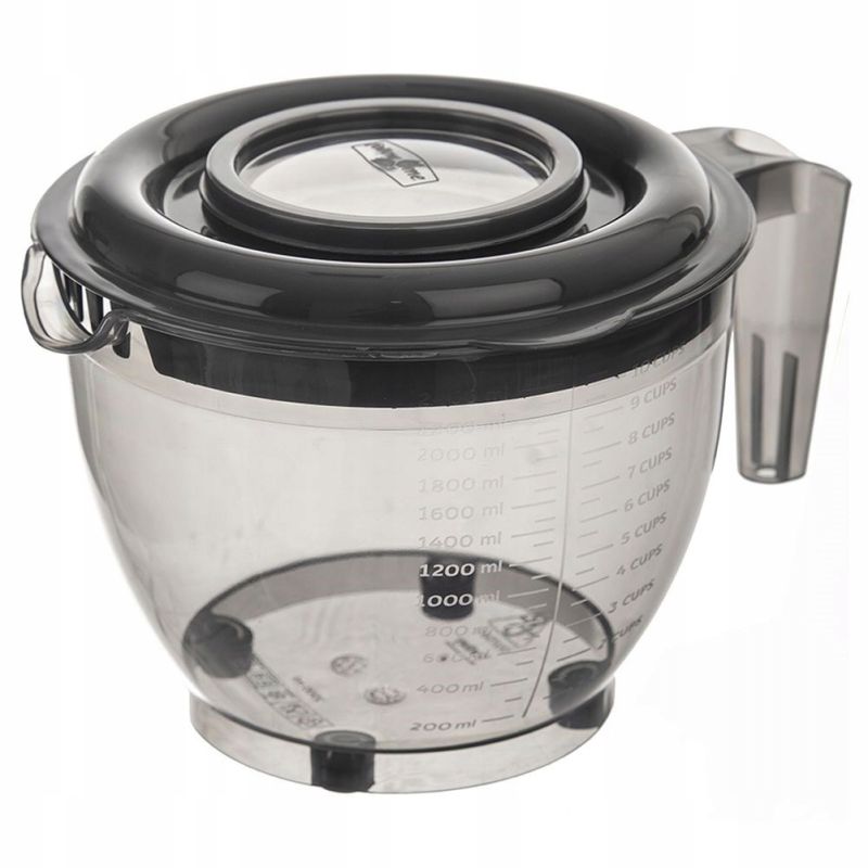 MISKA do wygodnego mieszania miksowania i ubijania Z POKRYWKĄ 2,5l i MIARKĄ