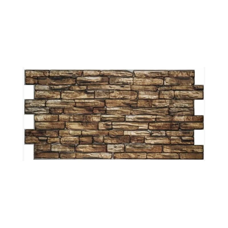 Panel dekoracyjny 96x48,5 cm PVC 0013 Cegła złota