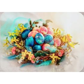 PODKŁADKA MATA STOŁOWA LAMINOWANA NA STÓŁ JAJKA W GNIZADKU