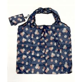 TORBA SKŁADANA EKO SOFT ZAKUPY GRANAT TŁO DROBNE KWIATKI
