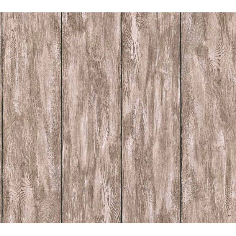 TAPETA 36152-4 DESKA BRĄZOWO-BEŻOWA PANELE Vintage Retro Winylowa Fliz