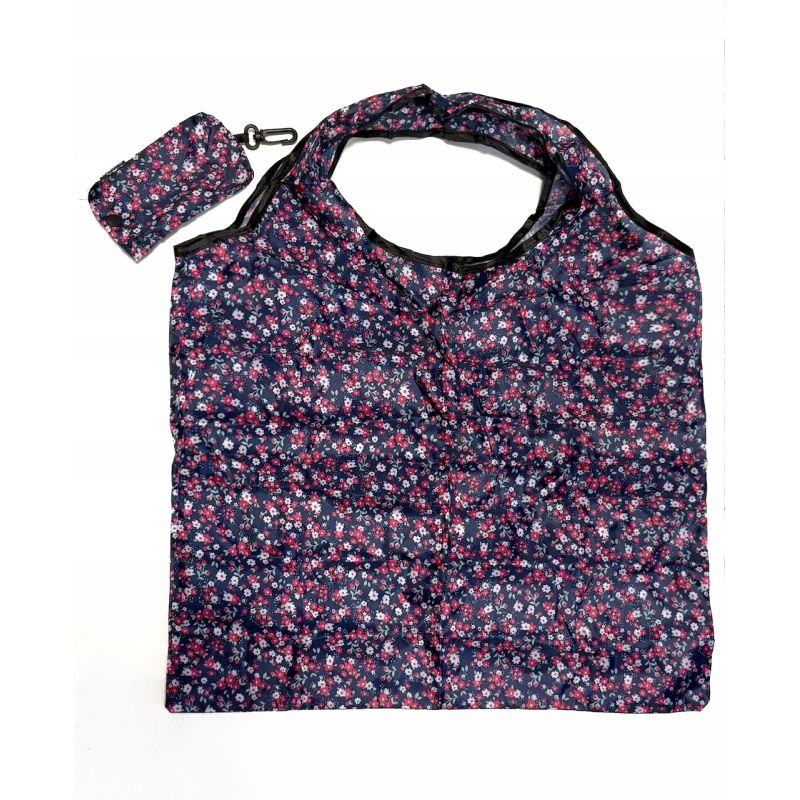 TORBA SKŁADANA EKO SOFT ZAKUPY KWIATKI DROBNE ŁĄCZKA