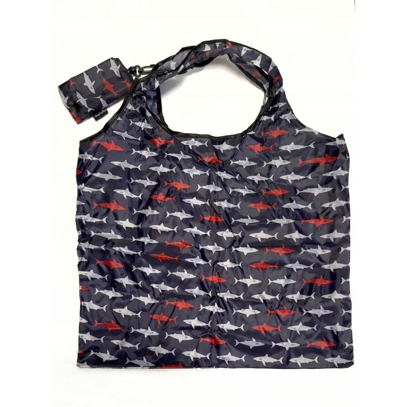 TORBA SKŁADANA EKO SOFT ZAKUPY GRANAT REKINY