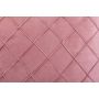 Poszewka 40 x 40 Dekoracyjna Orazio Velvet z przeszyciami RÓŻOWA Elegancka