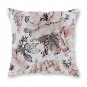 Poszewka na Poduszkę BAWEŁNA 40x40 Jasiek pastelowe kwiaty DEKORACYJNA