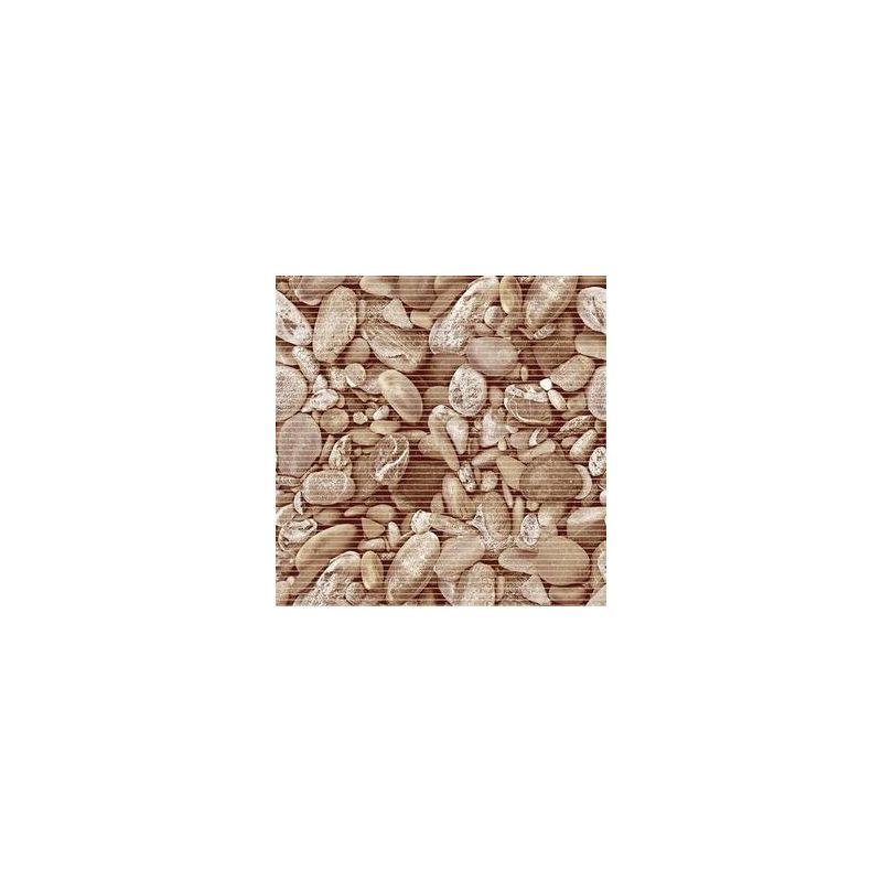 Dywanik Mata Antypoślizgowa łazienka 65x10 cm 71A Kamienie Brąz