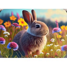 PODKŁADKA MATA STOŁOWA LAMINOWANA NA STÓŁ WIELKANOC ZAJĄC NA ŁĄCE