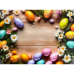 PODKŁADKA MATA STOŁOWA LAMINOWANA NA STÓŁ WIELKANOC KOLOROWE JAJKA