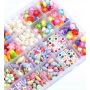 Zestaw koralików do robienia bransoletek, kolczyków, naszyjników 900szt.
