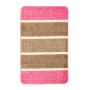 Turecki komplet łazienkowy dywanik 1cz różowo - brązowy grecki