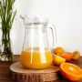 Uniwersalny dzbanek szklany do wody kompotu napojów z pokrywką 1,4 L
