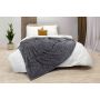 Koc narzuta Mikrofibra 160x200 TŁOCZONY ciepły szary
