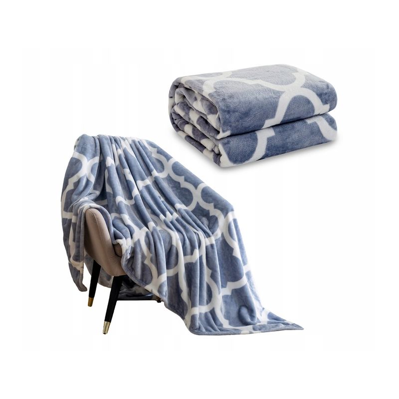 Koc narzuta Mikrofibra Gładka 160x200 miękki LEKKI Inger