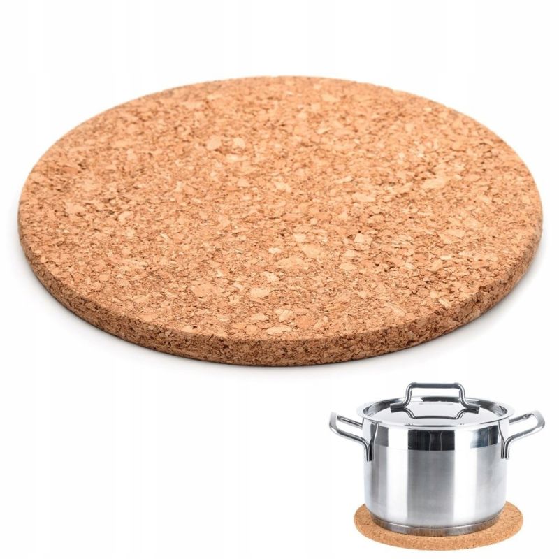 Podstawka pod garnek korkowa 19 cm podkładka okrągła pod gorące naczynia