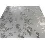 OBRUS CERATA GY Elegancka SREBRNA Róże Wzór z boku NA METRY