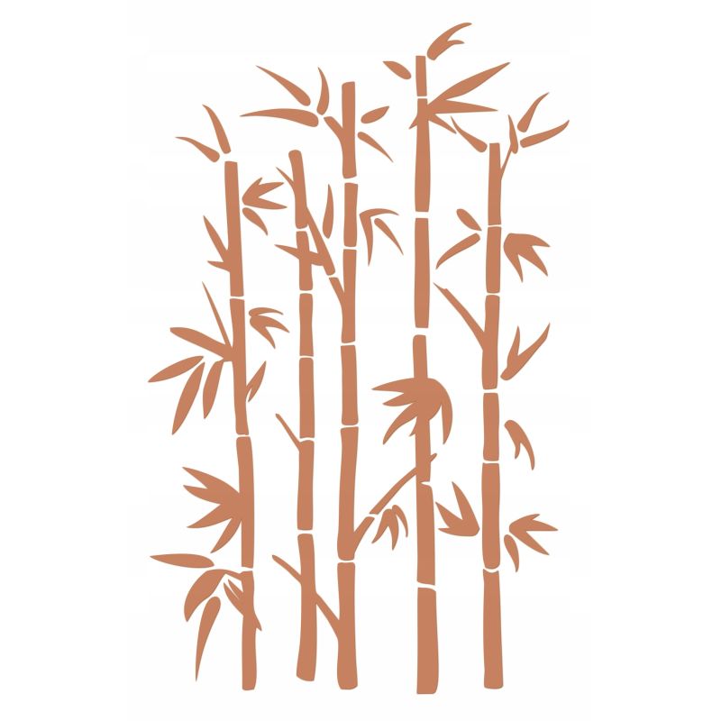 Naklejka welurowa dekoracja na ścianę Bambus NW 42.70-01P Beżowy