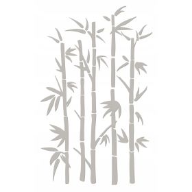 Naklejka welurowa dekoracja na ścianę Bambus NW 42.70-01P Szary
