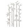 Naklejka welurowa dekoracja na ścianę Bambus NW 42.70-01P Szary