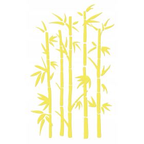 Naklejka welurowa dekoracja na ścianę Bambus NW 42.70-01P Żółty