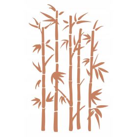 Naklejka welurowa dekoracja na ścianę Bambus NW 42.70-01L Beżowy