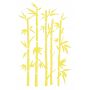 Naklejka welurowa dekoracja na ścianę Bambus NW 42.70-01L Żółty