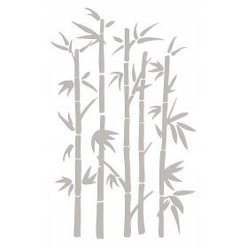 Naklejka welurowa dekoracja na ścianę Bambus NW 42.70-01L Szary