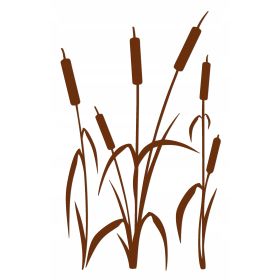 Naklejka welurowa dekoracyjna na ścianę Tatarak NW 42.70-15P brązowy