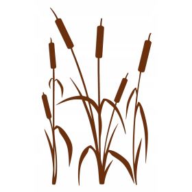 Naklejka welurowa dekoracyjna na ścianę Tatarak NW 42.70-15L brązowy