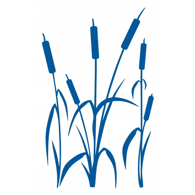 Naklejka welurowa dekoracyjna na ścianę Tatarak NW 42.70-15P niebieski