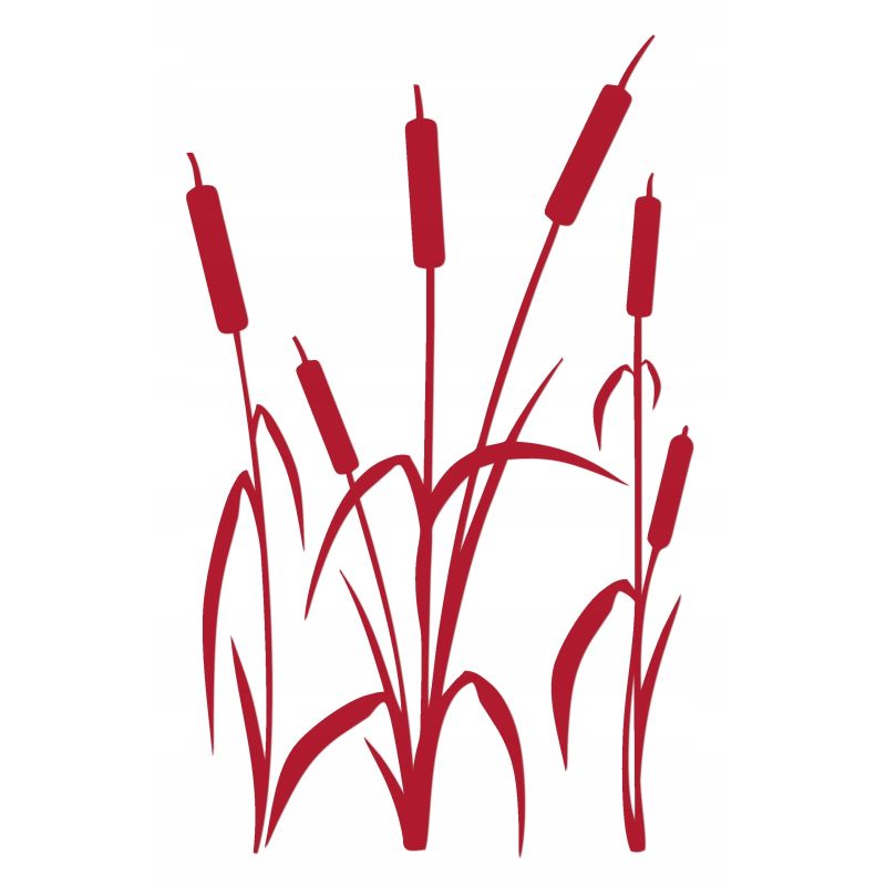 Naklejka welurowa dekoracyjna na ścianę Tatarak NW 42.70-15P czerwony