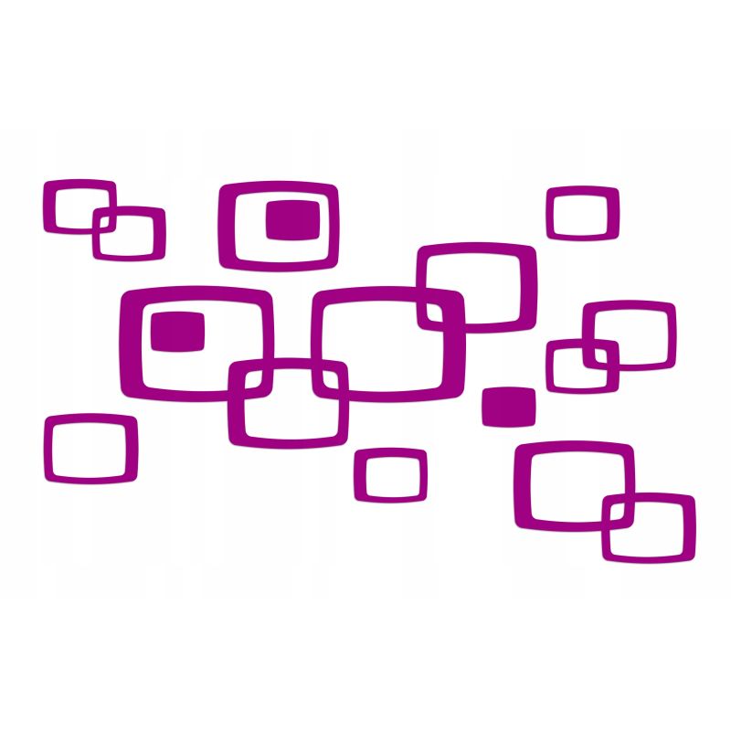 Naklejka welurowa dekoracyjna na ścianę Poduszka NW 42.70-13 różowy