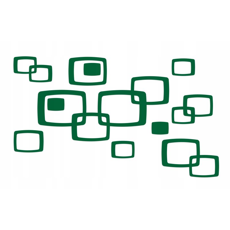 Naklejka welurowa dekoracyjna na ścianę Poduszka NW 42.70-13 ciemny zielony