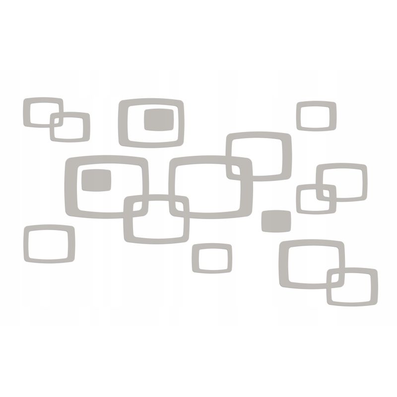 Naklejka welurowa dekoracyjna na ścianę Poduszka NW 42.70-13 szary