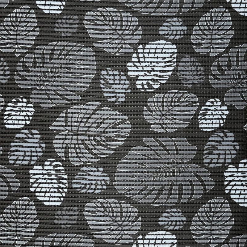 Dywanik Mata Antypoślizgowa łazienka 65x10 cm CZARNA LIŚCIE MONSTERY