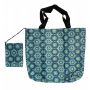 TORBA PORTFEL MAX SKŁADANA EKO ZAKUPY Orientalny Wzór Turkus Zieleń
