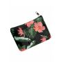 TORBA PORTFEL MAX SKŁADANA EKO ZAKUPY Czarna Zielone Liście Róż Kwiat