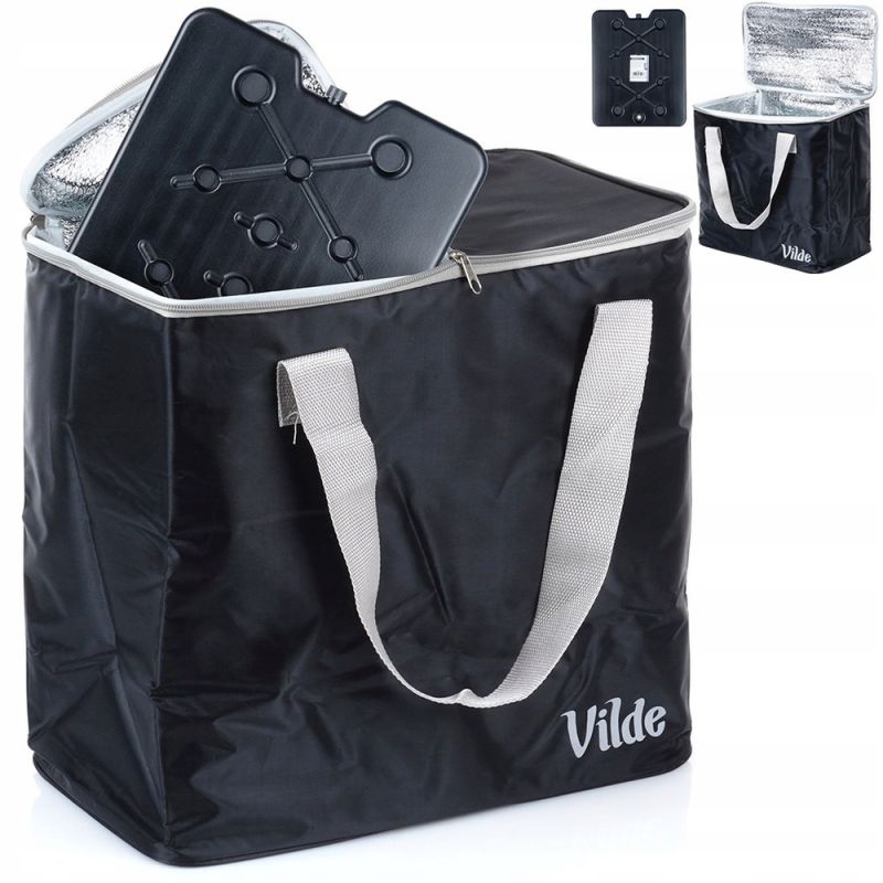 Torba TERMICZNA plażowa turystyczna 30L + wkład chłodzący w zestawie