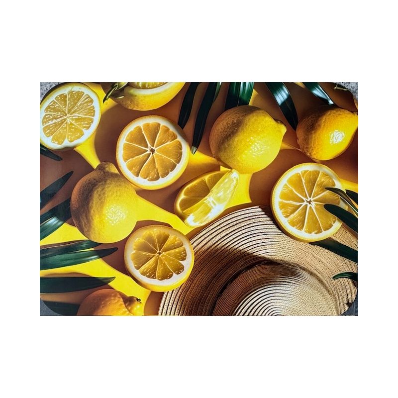 PODKŁADKA MATA LAMINOWANA NA STÓŁ OWOCE CYTRYNY KAPELUSZ