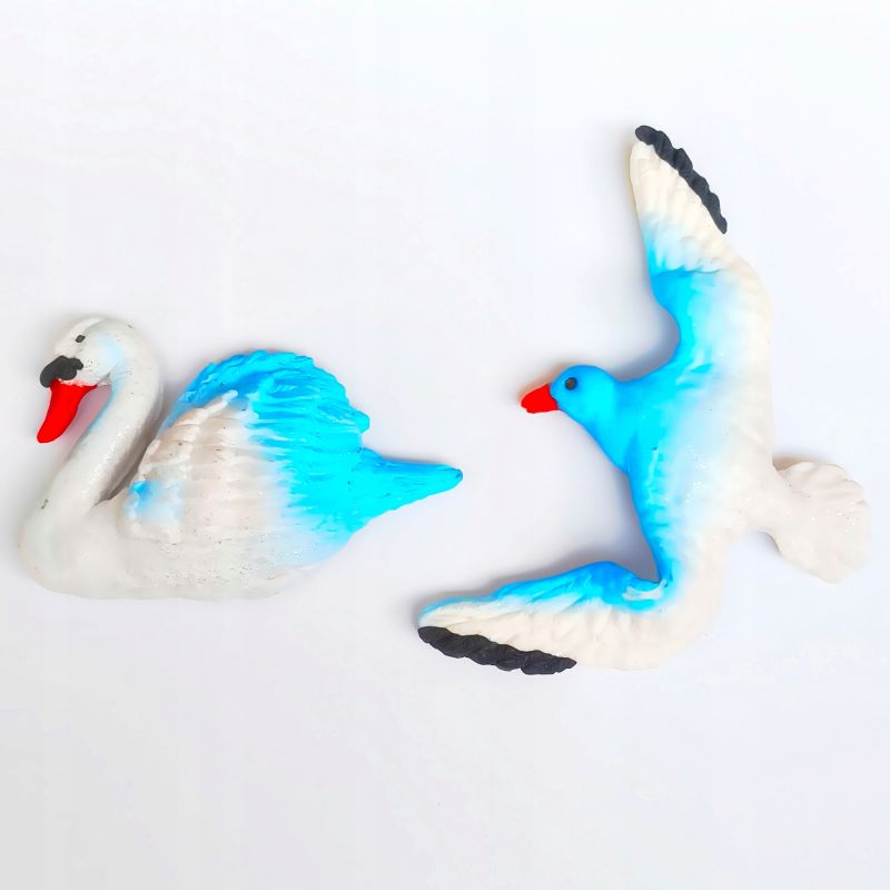 MAGNES DEKORACYJNY NA LODÓWKĘ ŁABĘDZIE Dekoracja Ozdoba Prezent