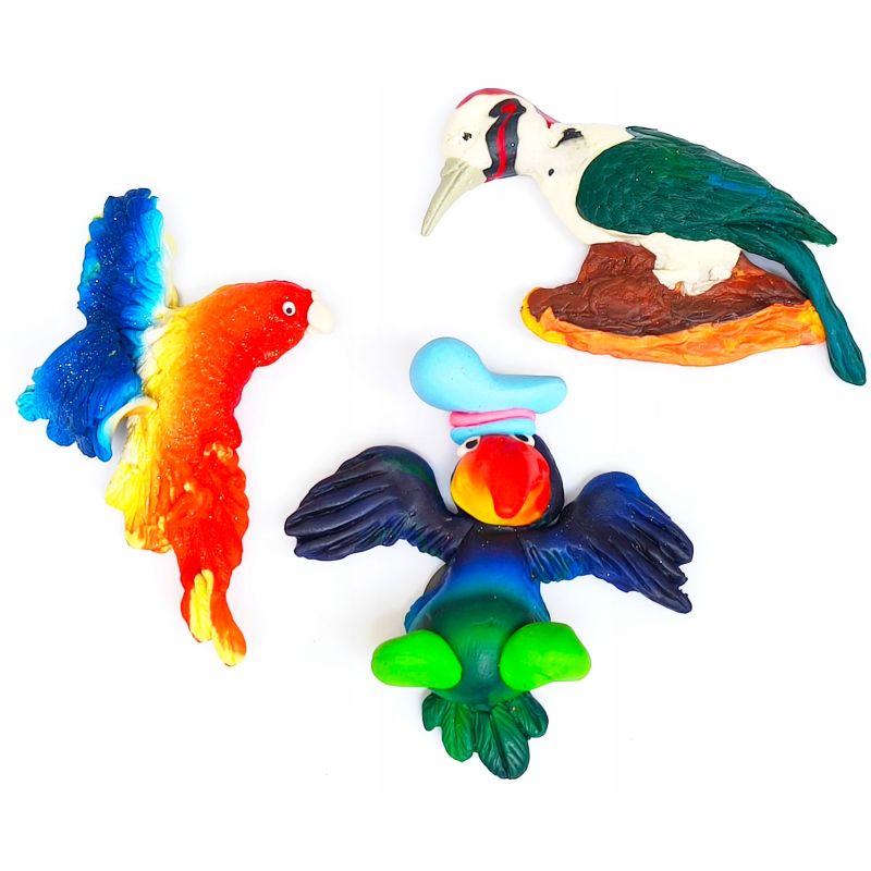 MAGNES DEKORACYJNY NA LODÓWKĘ PTAKI Dekoracja Ozdoba Prezent