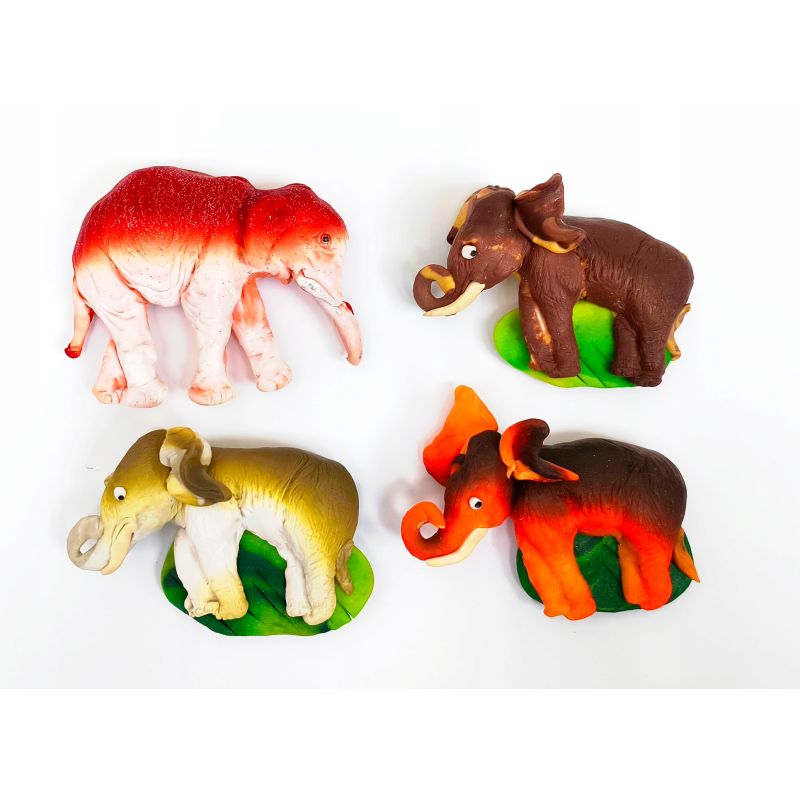 MAGNES DEKORACYJNY NA LODÓWKĘ SŁONIKI na Szczęście Dekoracja Ozdoba Prezent