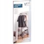 Stojący Wieszak na ubrania buty torebki metalowy czarny 153 cm