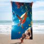Duży Ręcznik 100x180 cm Kąpielowy Holiday na plażę basen Szybkoschnący Koc