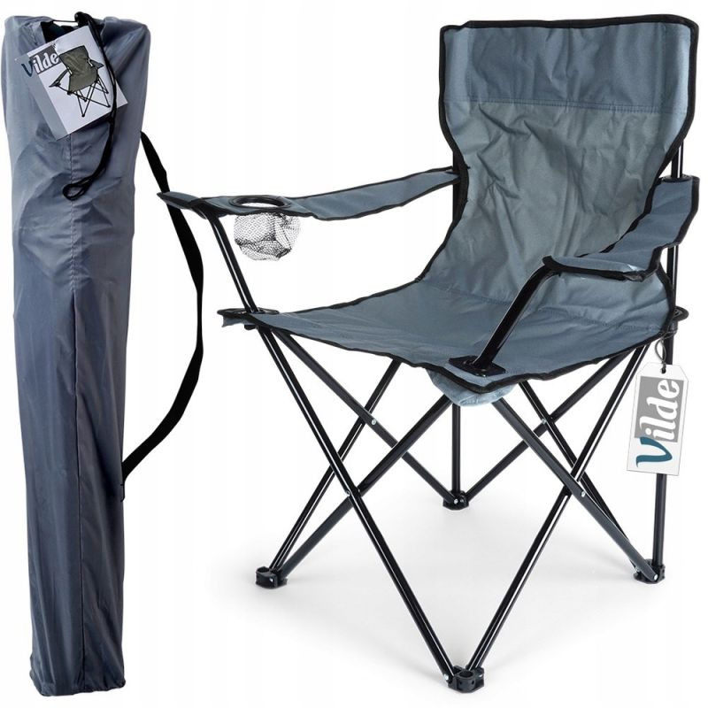 Krzesło turystyczne plażowe wędkarskie składane Wytrzymałość do 110 kg