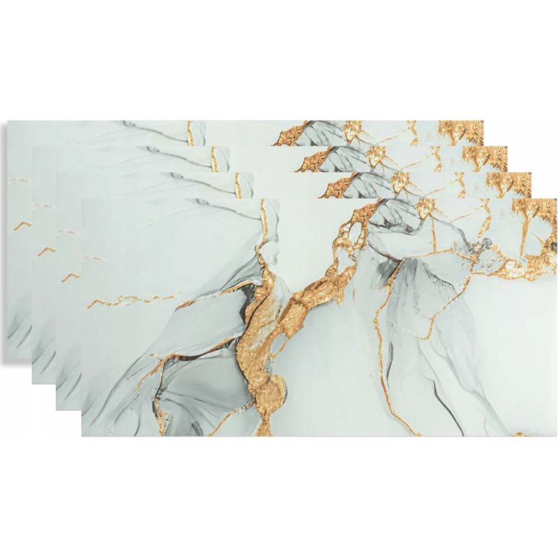 PŁYTKI PS-0010 SAMOPRZYLEPNE SZARY MARMUR ZŁOTO 60x30CM - 4 SZTUKI