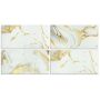 PŁYTKI PS-0008 SAMOPRZYLEPNE JASNY MARMUR ZŁOTO 60x30CM - 4 SZTUKI