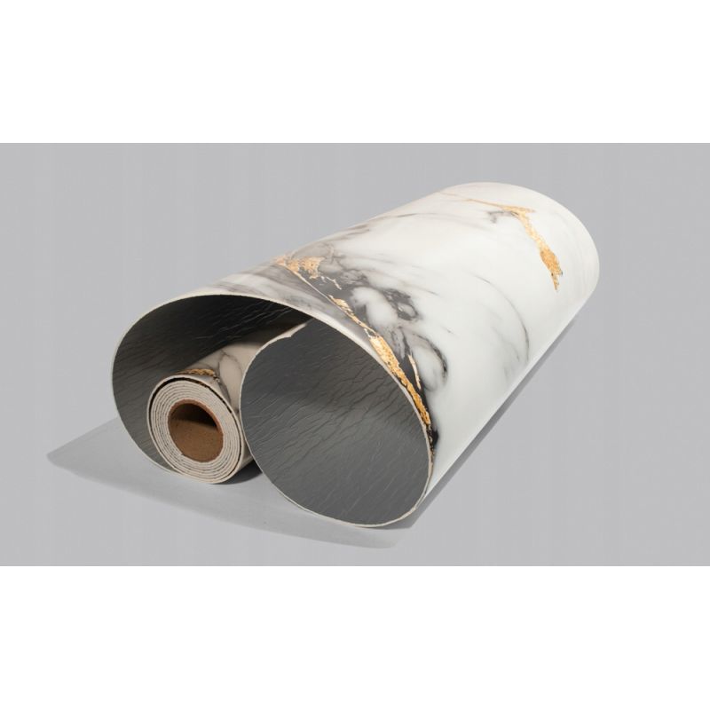 PANEL W ROLCE PSR-0012 SAMOPRZYLEPNY JASNY MARMUR SZARY ZŁOTY 280x60cm